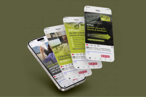Mockup eines Social Media Postings von KiWi IT