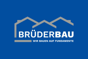 Darstellung des negativen Logos von BrüderBau