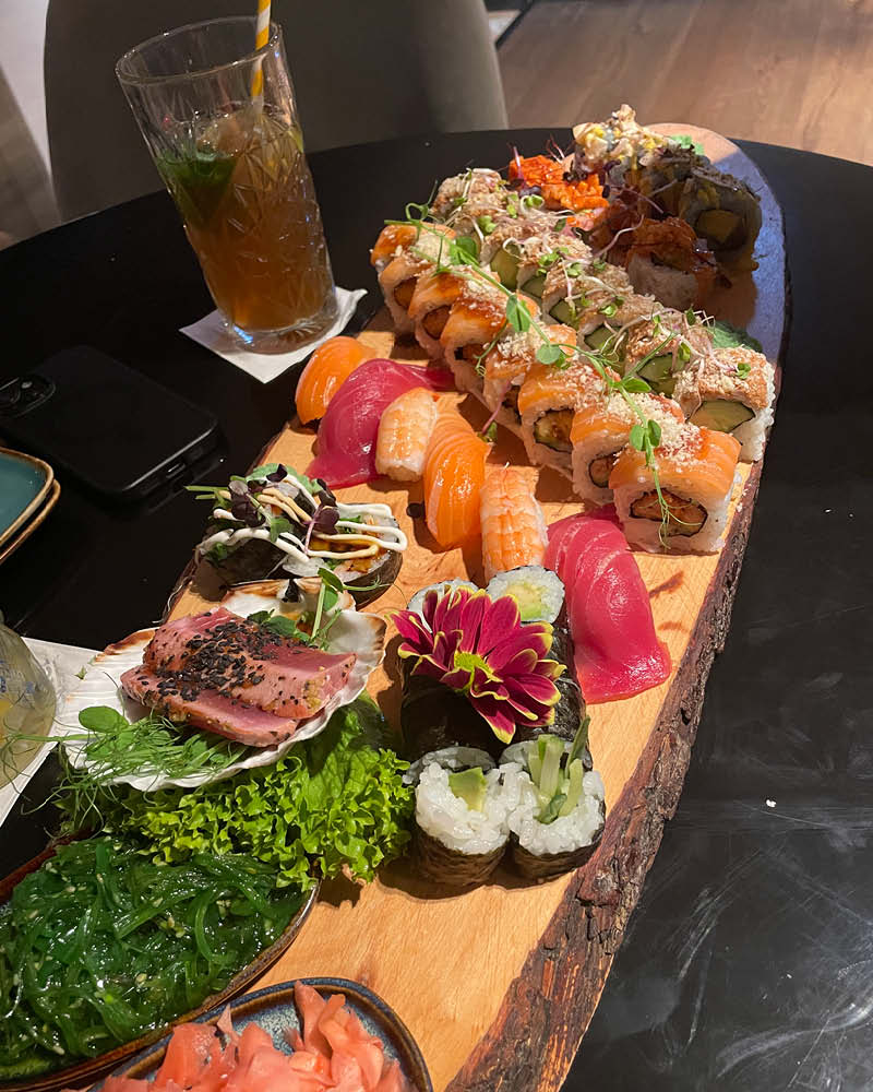Foto von Shushi-Platte