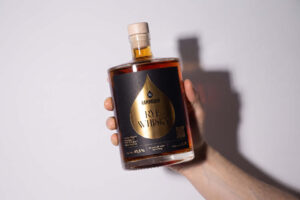 Mockup von Whisky-Etiketten für den Rammelhof auf Münzbach