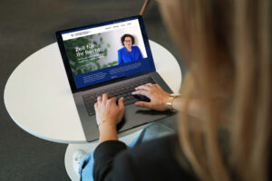 Mockup einer Website