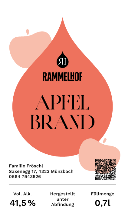 Etikette-Design für Apfel Brand