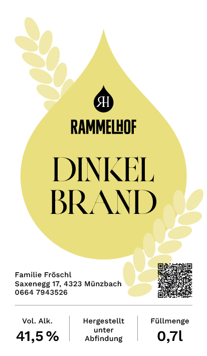 Etikette-Design für Dinkel Brand